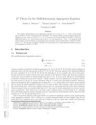 Lp Theory for the Multidimensional Aggregation Equation