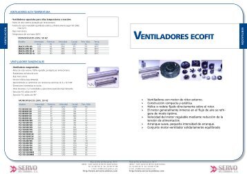 VENTILADORES ECOFIT - Servorecambios