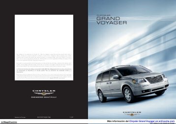 CatÃ¡logo del Chrysler Grand Voyager - enCooche.com