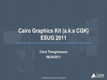 Cairo Graphics Kit (aka CGK) - ESUG