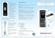 SalivaScreen Handheld Reader Touch Flyer ... - ulti med Products