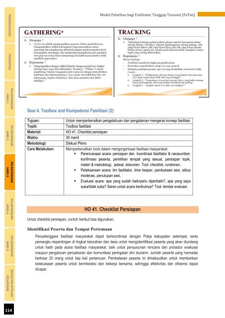 Modul Pelatihan bagi Fasilitator Tanggap Tsunami (FaTmi) - GITEWS