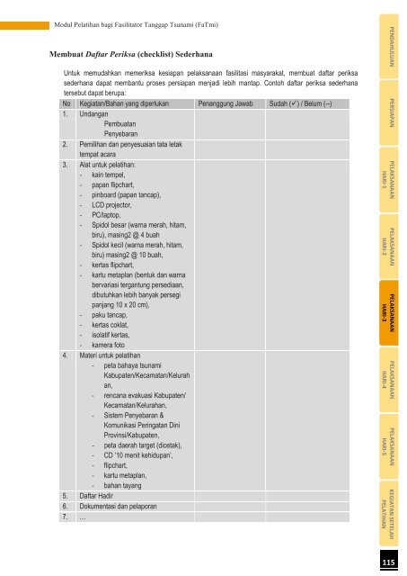 Modul Pelatihan bagi Fasilitator Tanggap Tsunami (FaTmi) - GITEWS