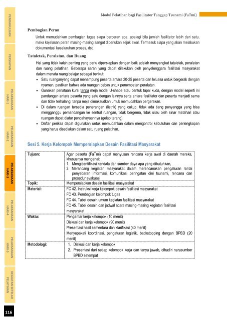 Modul Pelatihan bagi Fasilitator Tanggap Tsunami (FaTmi) - GITEWS