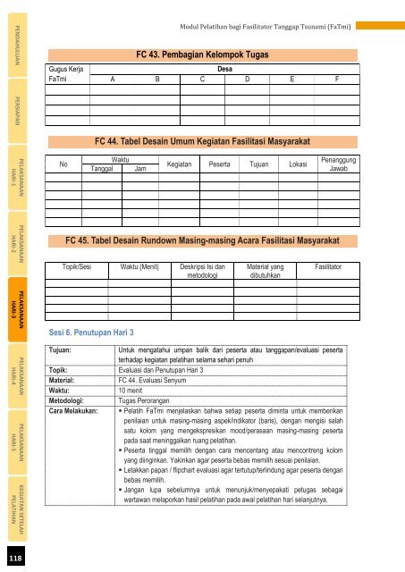 Modul Pelatihan bagi Fasilitator Tanggap Tsunami (FaTmi) - GITEWS