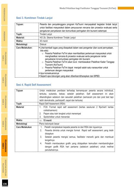 Modul Pelatihan bagi Fasilitator Tanggap Tsunami (FaTmi) - GITEWS