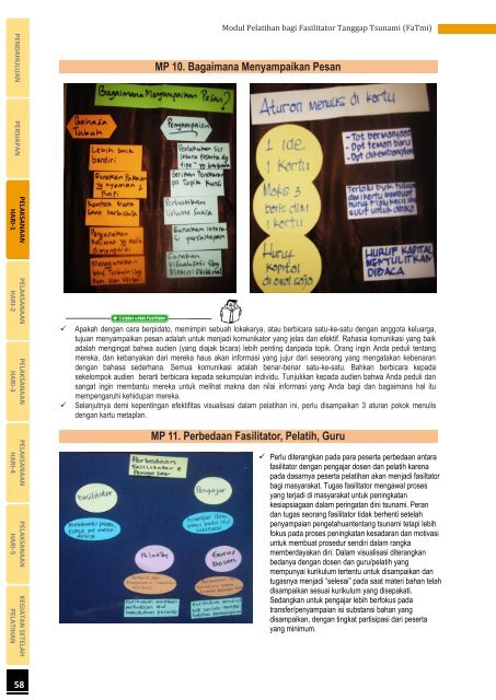 Modul Pelatihan bagi Fasilitator Tanggap Tsunami (FaTmi) - GITEWS