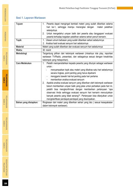 Modul Pelatihan bagi Fasilitator Tanggap Tsunami (FaTmi) - GITEWS