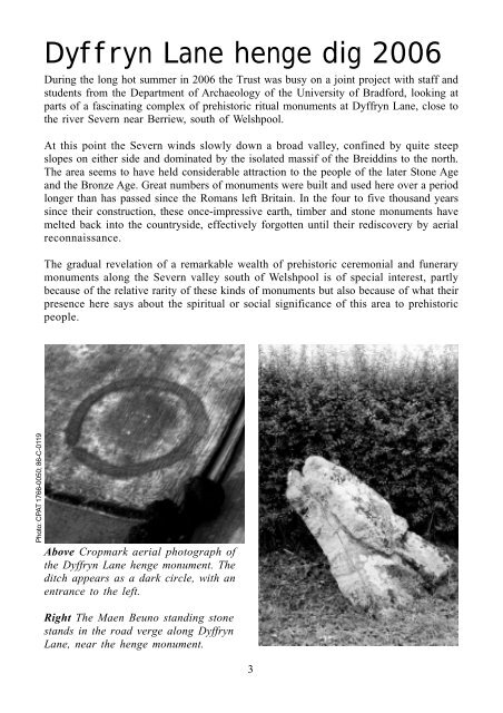 Spring 2007 issue - Clwyd-Powys Archaeological Trust