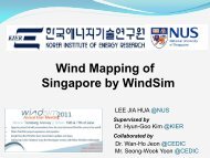 Wind Mapping of Singapore by WindSim