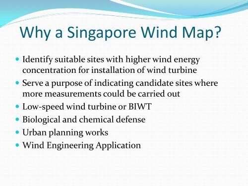 Wind Mapping of Singapore by WindSim