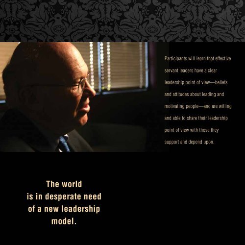 SERVANT LEAdERShip immERSioN - Ken Blanchard