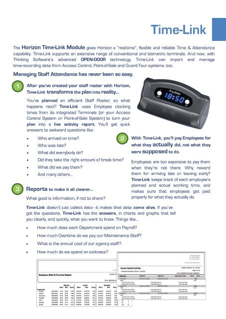 Rota Horizon Brochure - Thinking Software