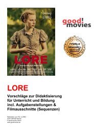 Unterrichtsmaterialien zu Lore - Matthias-Film