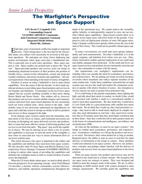 ORS, Vol. 6, No. 3 - Air Force Space Command