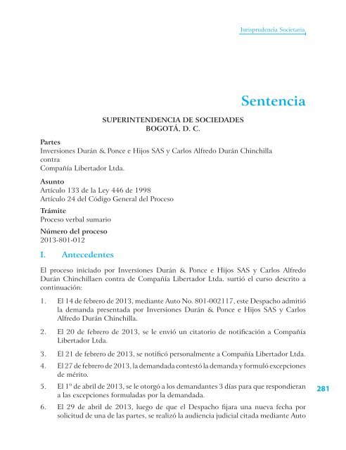 Libro Jurisprudencia societaria