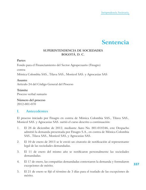 Libro Jurisprudencia societaria