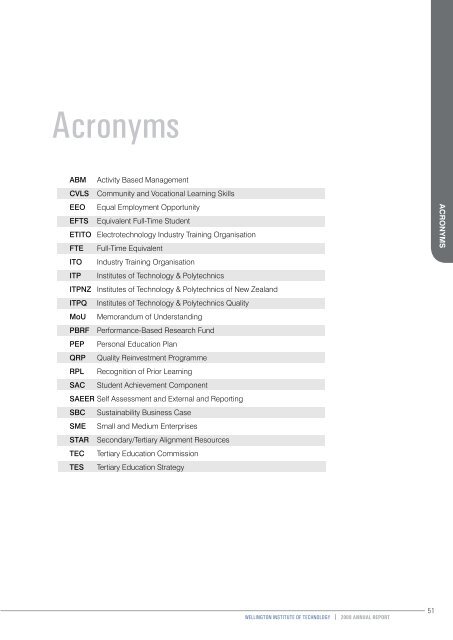 Annual Report 2009 (PDF 2 MB) - Wellington Institute of Technology