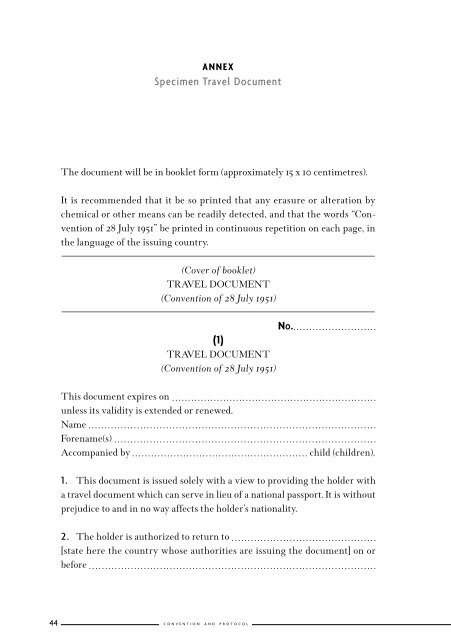 1951 Convention and Protocol relating to the Status of Refugees