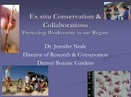 PRESENTATION_Ex situ Conservation and ...