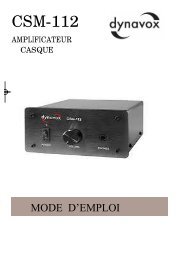 Dynavox CSM-112 ampli casque - Vincent-Audio.com