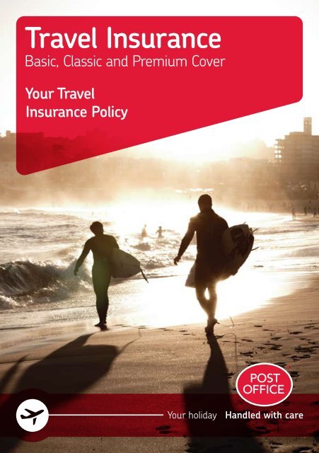 Your Travel Insurance Policy - Post Office