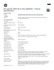 HP LaserJet 3055 All-in-One (Q6503A) - Product Specifications