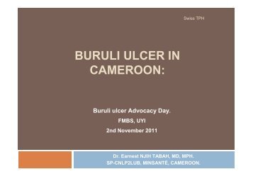 Buruli ulcer situation in Cameroon - minsante-cdnss.cm