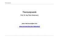 Thermodynamik - Prof. Dr.-Ing. Peter R. Hakenesch
