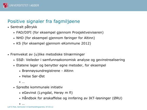 Gevinstrealisering og offentlige IKT-investeringer - Semicolon