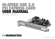 hi-speed usb 2.0 pci express card user manual - PCDeacitec