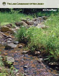 2010 Annual Report - The Land Conservancy of New Jersey