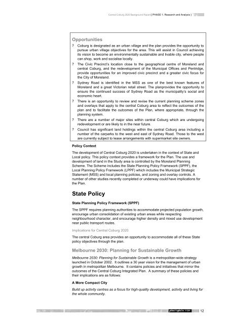 Local Planning Policy Framework - Moreland City Council