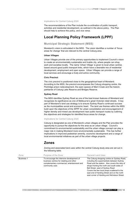 Local Planning Policy Framework - Moreland City Council