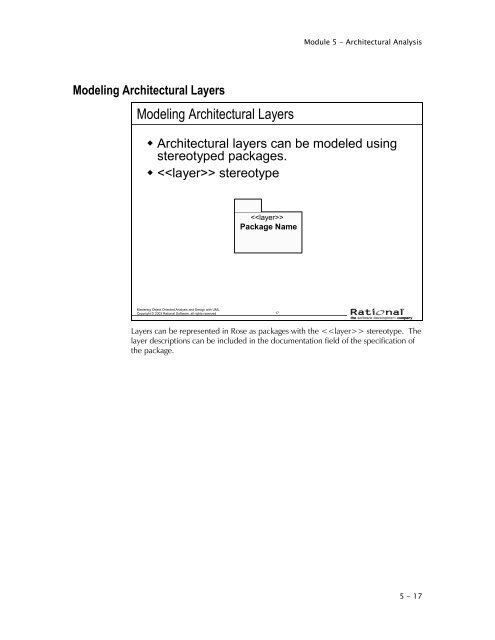 DEV475 Mastering Object-Oriented Analysis and Design with UML ...