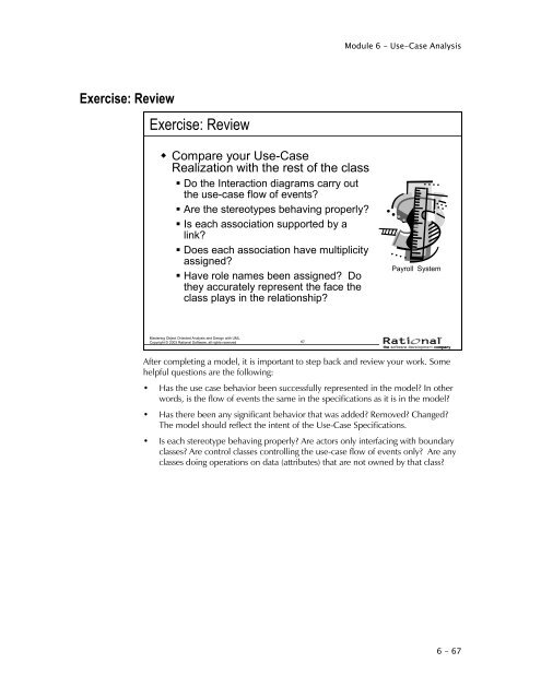 DEV475 Mastering Object-Oriented Analysis and Design with UML ...