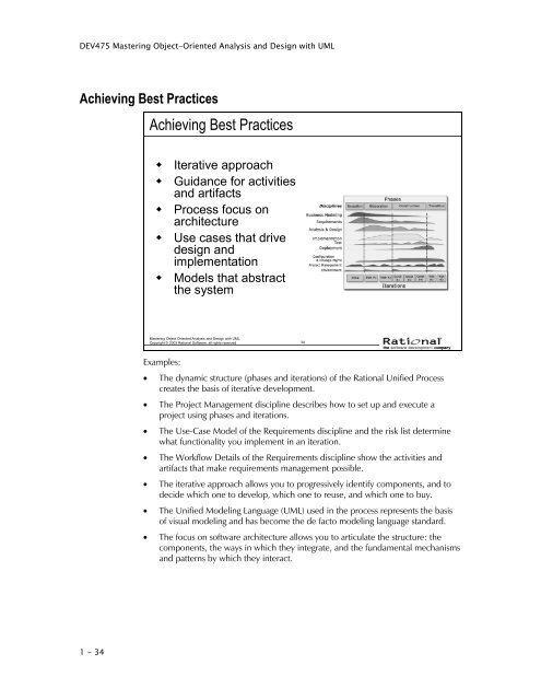 DEV475 Mastering Object-Oriented Analysis and Design with UML ...