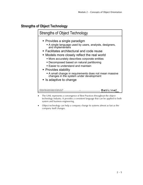 DEV475 Mastering Object-Oriented Analysis and Design with UML ...