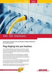 Download DHL EDI Solutions fact sheet