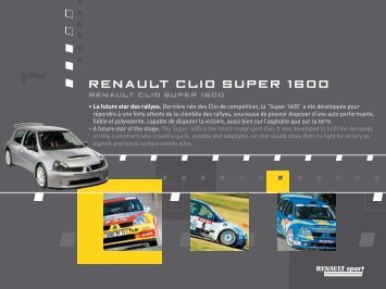 RENAULT CLIO SUPER 1600 - RincÃ³n del motor
