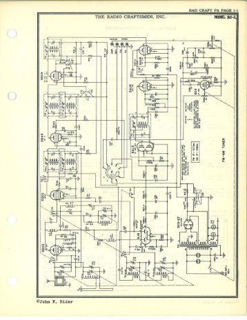 Page 1 RAD CRAFT PA PAGE 1-1 THE RADIO CRAFTSMEN, INC ...