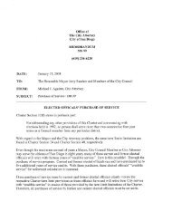 City Attorney Memo to City Council Regarding Elected Officials