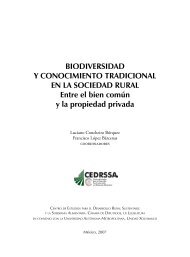 Biodiversidad y conocimiento tradicional en la ... - Era-mx.org