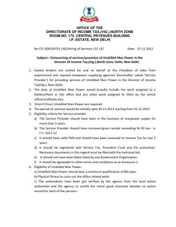 OFFICE OF THE DIRECTORATE OF INCOME TAX,(VIG.),NORTH ...