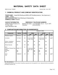 MATERIAL SAFETY DATA SHEET