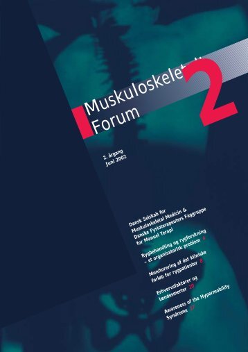 Muskuloskeletalt Forum - 2/2002 (pdf) - Fagforum for ...