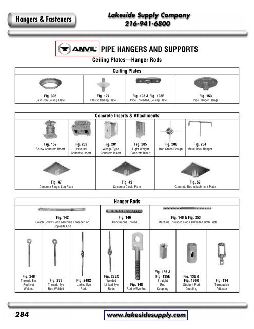 Pipe Hangers and Supports - Lakeside Supply Company