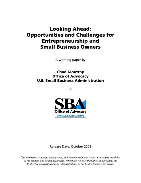 Looking Ahead - Georgia Small Business Development Center