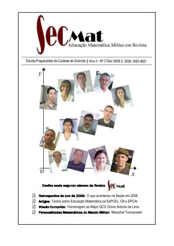 SecMat: EducaÃ§Ã£o MatemÃ¡tica Militar em Revista 2008, da EsPCEx