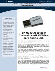 LP-N24U Adaptador InalÃ¡mbrico-N 150Mbps para Puerto ... - LanPro